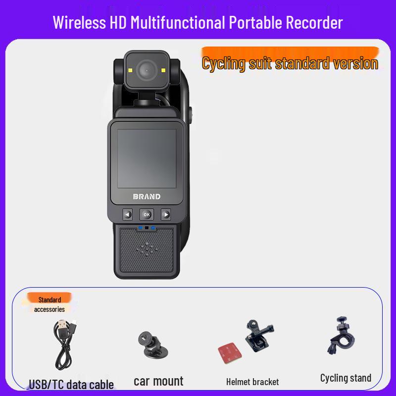 HD Infrared Pocket Camera: Action, Meeting & Law Enforcement Recorder with Screen & Back Clip