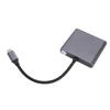 USB C to 2 HD Multimedia Adapter Support 4K 60Hz Extended and Mirrored Display Type C to HD Interface Splitter for Laptop