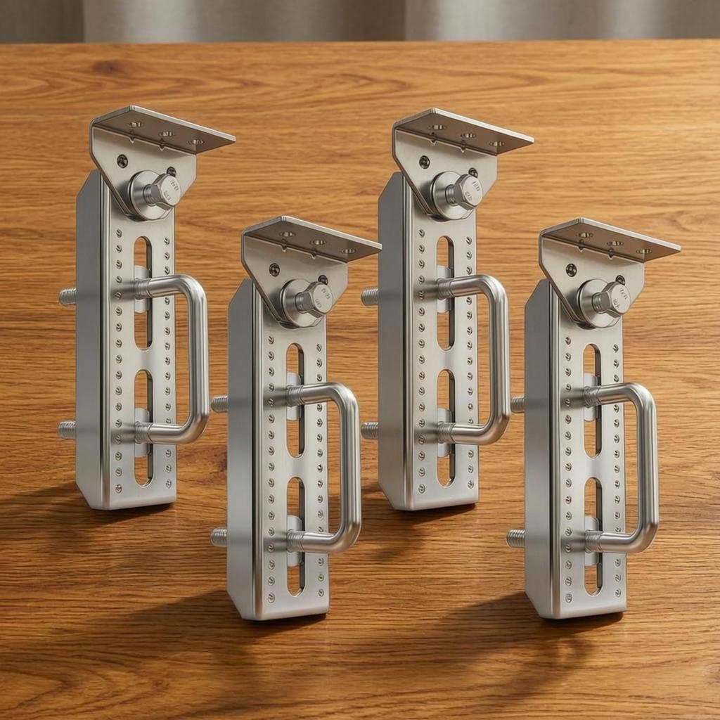4 Pieces Boat Trailer Brackets Heavy-Duty Bunk Bracket