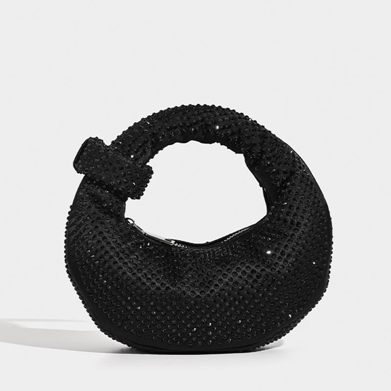 

Нішева сумка-пельмень з повним діамантовим оздобленням 2024 для жінок: Універсальна вечірня сумка з кристалами