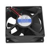 CPU Cooling Fan 80mm Quiet 3Pin Connector Black ABS Easy Installation PC Cooling Fan for Computer Chassis 2000RPM