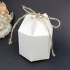 50Pcs Hexagonal Candy Treat Box Exquisite Gift Packaging Box for Wedding Birthday Party Baby Shower