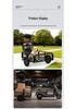 Portable Electric Towable Camping Cart - Hand-Pushed Picnic and Small Trailer