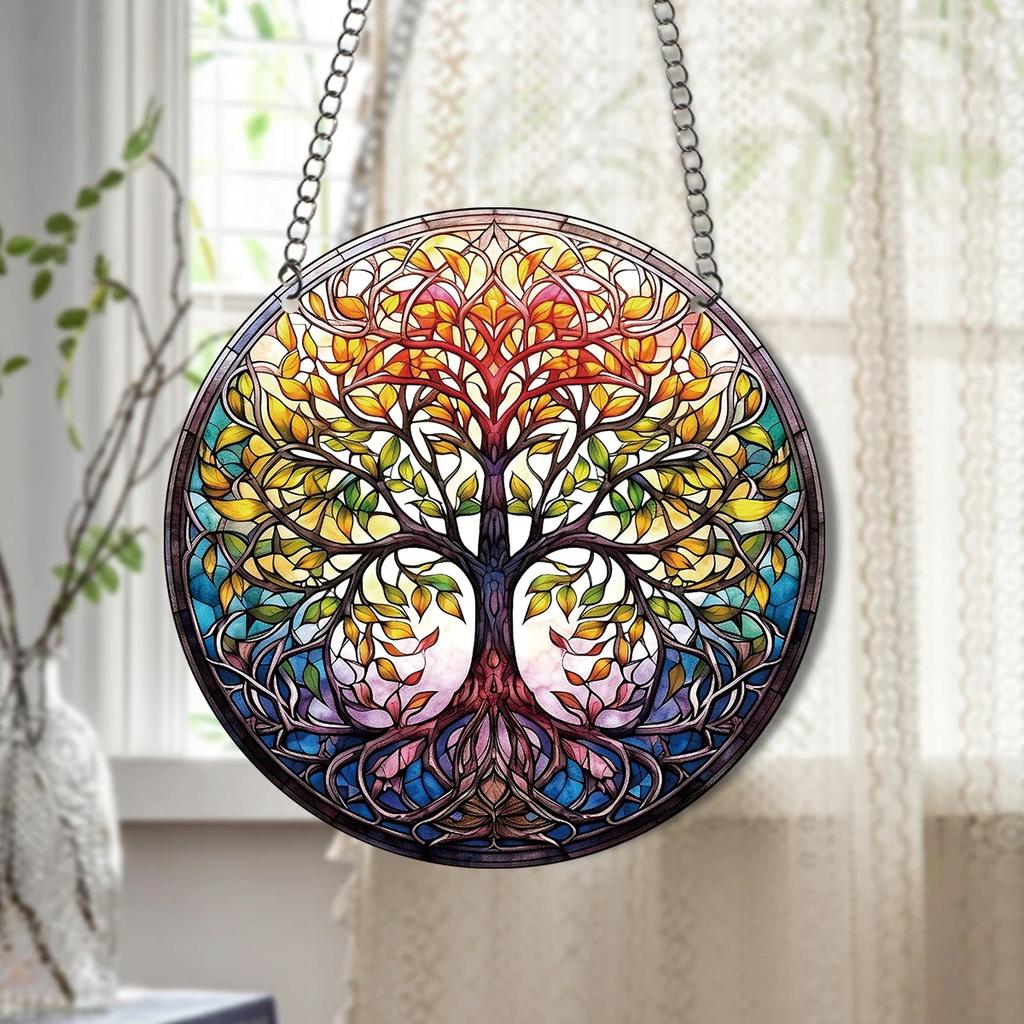 Decoration Decoration Double-Sided Stained Glass Hanging Home Acrylic Beautiful Eye Large