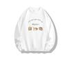 Premium Women's Pure Cotton Printed Hoodie: 2025 Autumn/Winter Slimming Pullover for Plus Sizes
