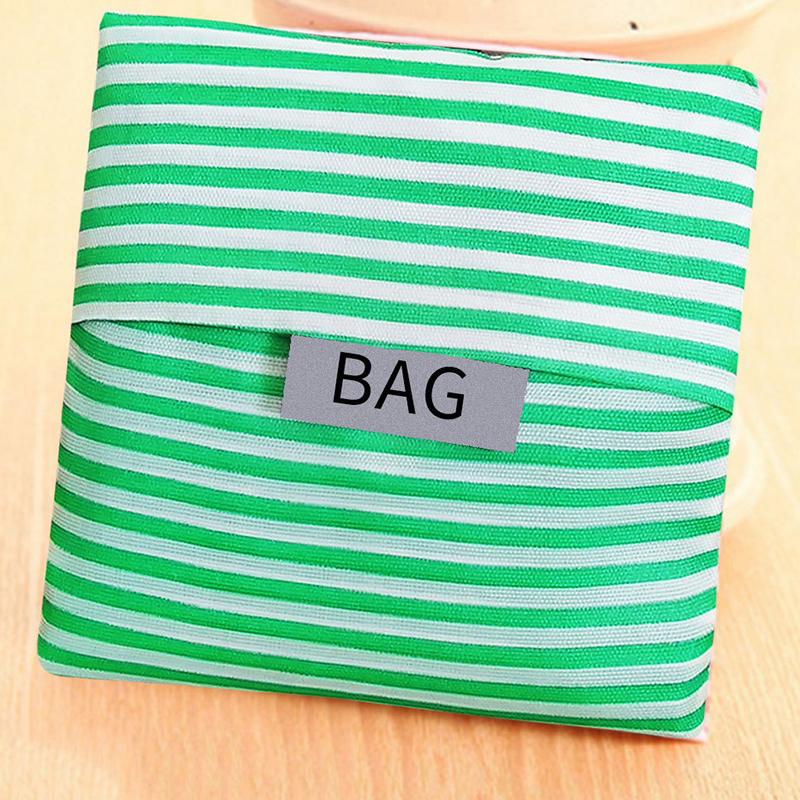 1Pz- Riutilizzabile Poliestere Portatile a Spalla Borse da Donna Pieghevole Pochette Borsa da Shopping Stoccaggio Viaggio Spesa Tasca