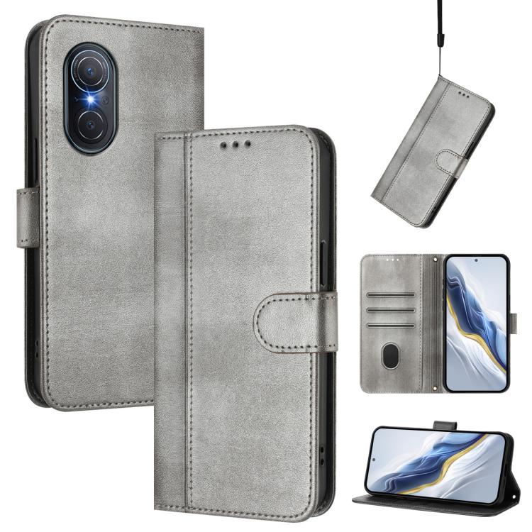 Linien-Spleißschnalle Retro Leder Handyhülle