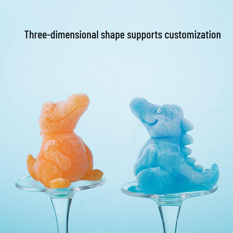 Crocodile-Shaped Silicone Ice Cube Tray for Whiskey – Large, Food-Grade, Cartoon Design
