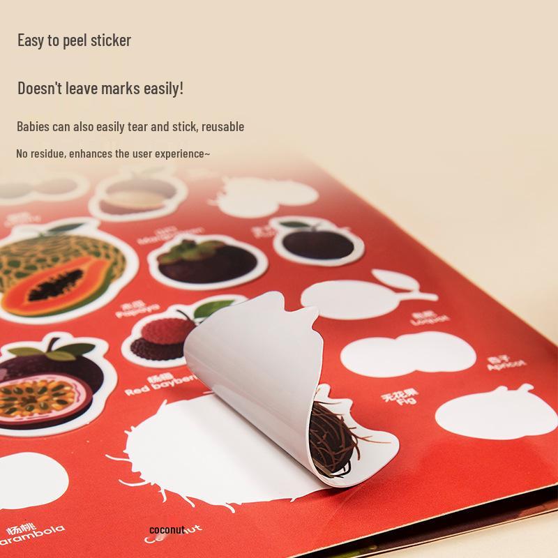 Children's Jelly Sticker Quiet Book: Educational Toy for Ages 3-6