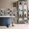 Retro Butterfly Hand-Painted Brick Beautiful Seam Sticker Wall Sticker Kitchen Bathroom Crystal Thickened Waterproof And Moisture-Proof Wallpaper Wall