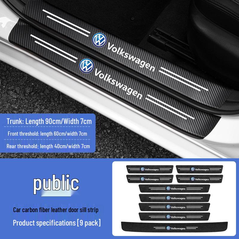 

Сумісний захист порогів дверей та накладка на бампер для VW Lavida, Sagitar, Bora, Magotan, Polo, T-Roc, Tiguan L, Teramont