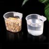 Hanging Parrot Water Bowls Plastic Bird Food Container Parrot Water Feeder  For Pet Bird Parrots