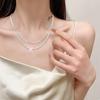 Silver 925 Certified Luxury Woman Jewelry 45cm Chains Necklace For Women Bling Bling Designer Necklaces Female Gift