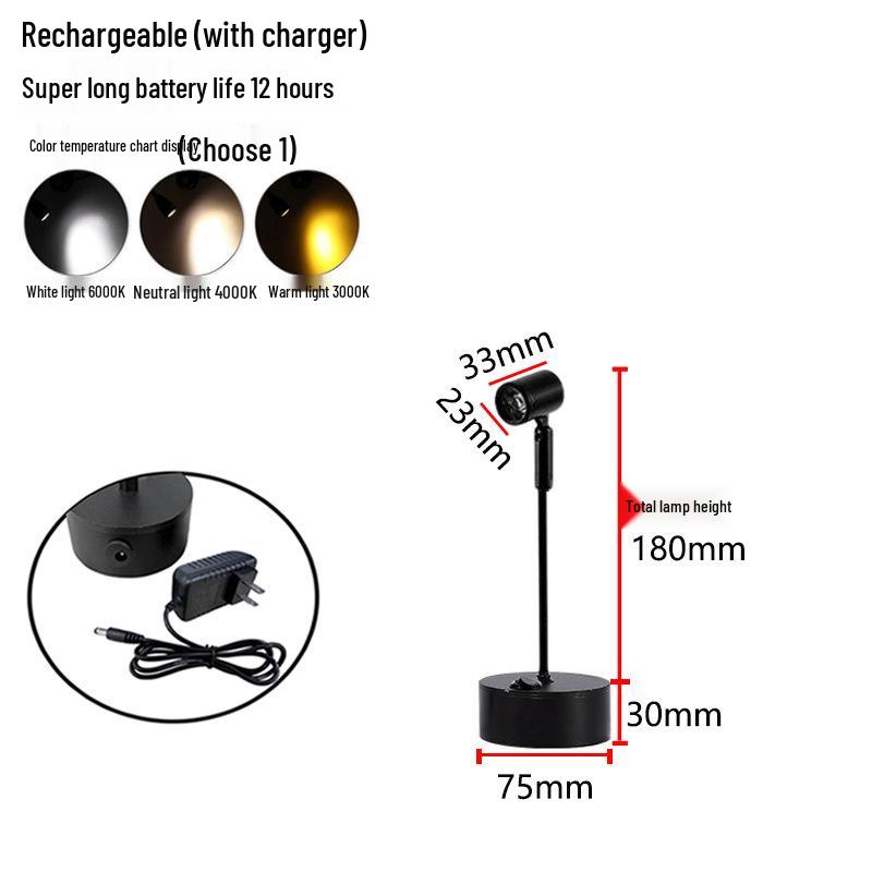 Wireless Jewelry Display Spotlight with Battery