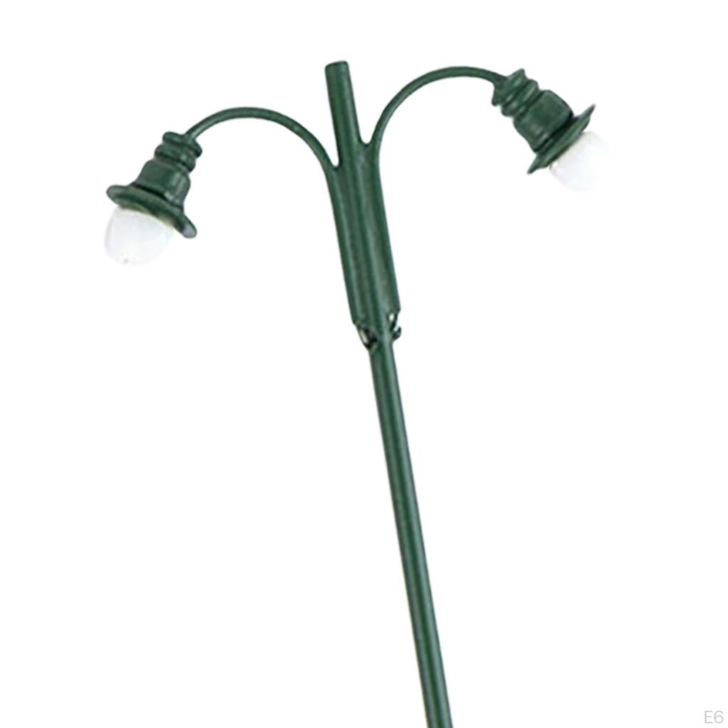 1/87 Mini Street Lantern, Train Post Lamps, Outer Track, Lamppost for Dollhouse Decoration