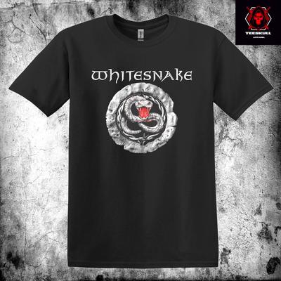 Whitesnake English Rock Band Tee  Heavy Cotton  S-3XL Unisex Shirt Cotton Oversize Large Size
