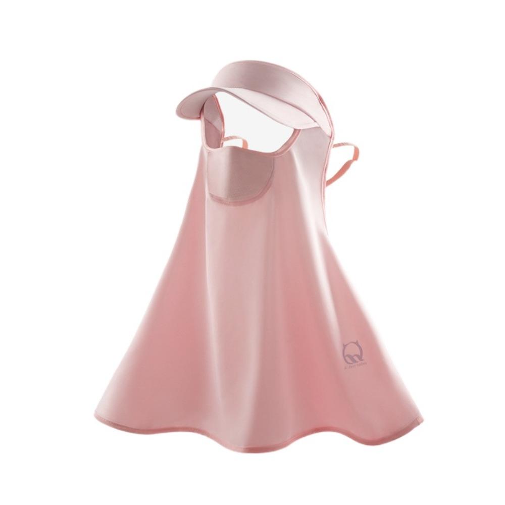 UV Protection Sunscreen Face Cover Solid Color UV Protection Veil Thin Ice Silk Mask  Hiking