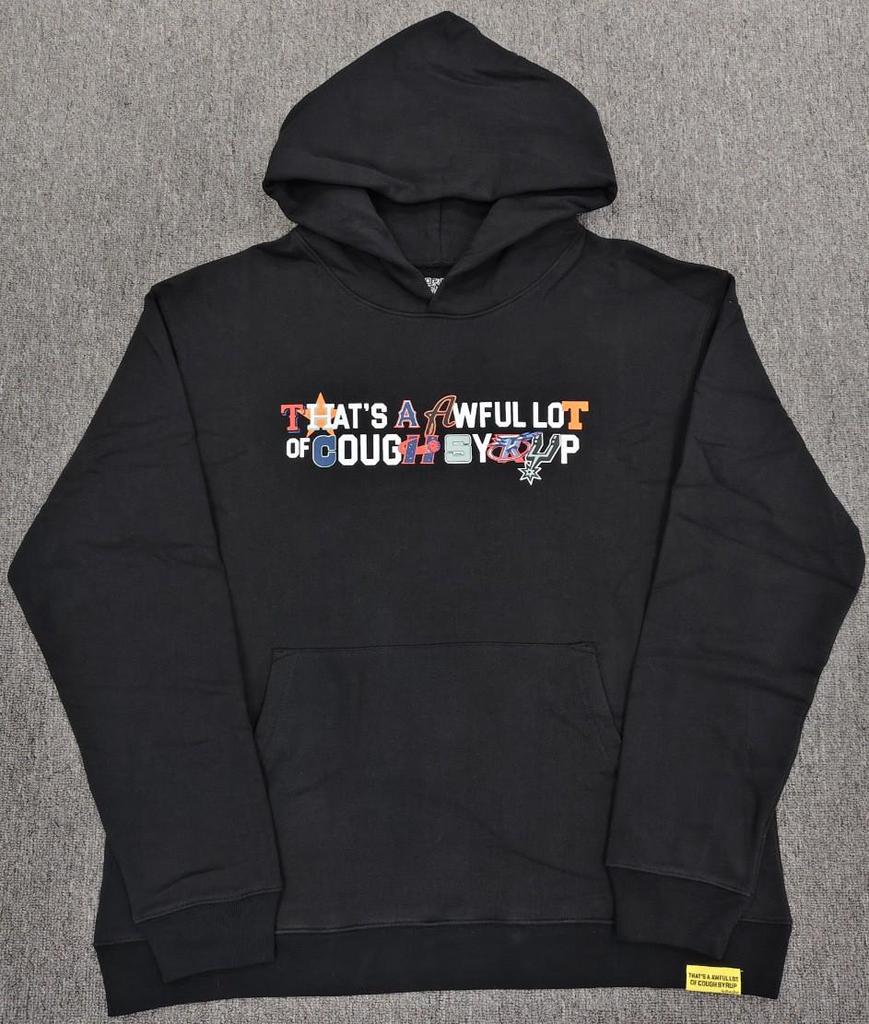 "That's an Awful Lot of Cough Syrup" Anime Print Hoodie for Men - Trendy Brand Original Label.