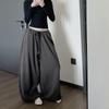 Korean Style Floor-Length Casual Sweatpants - Loose, Versatile Jazz Dance Pants (Black or White)