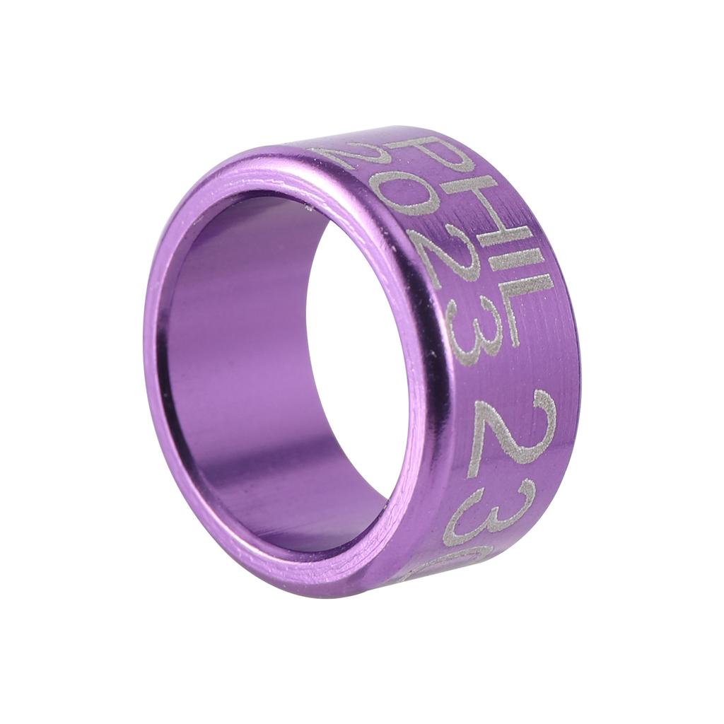 30 Stück Aluminium Taubenfußringe Taubenzubehör 8mm/10mm B 6mm Vogelringe - PHIL 2025+ Zufallszahl Papagei Haustier Vogelringe