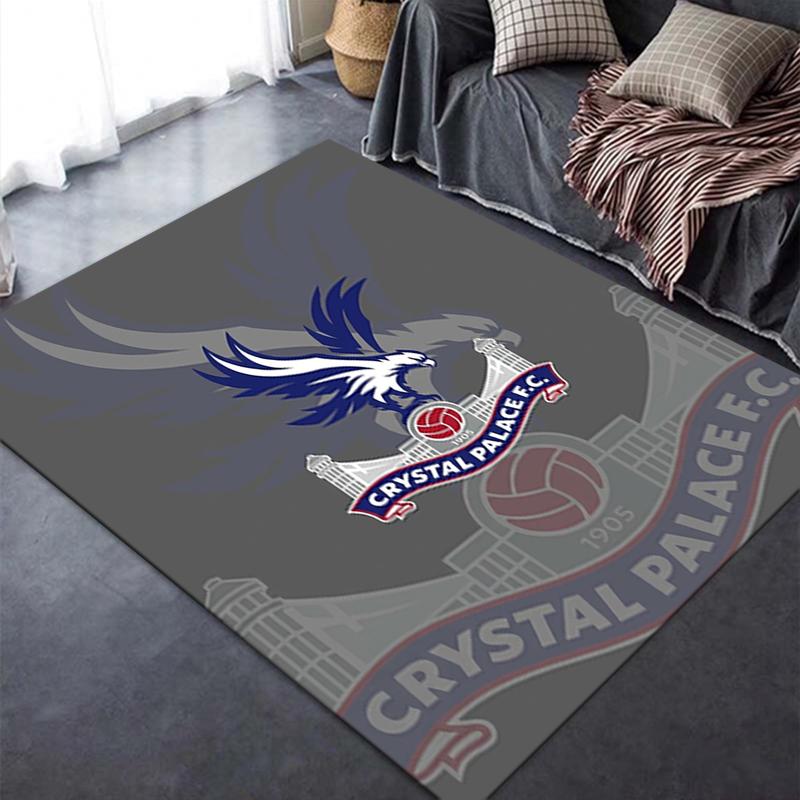 Crystal Palace FC Teppich für Wohnzimmer Schlafzimmer Zuhause Sofadekoration, Kinderspiel rutschfeste Bodenmatte