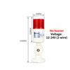 CNC Machine Safety Stack Light Rotatable 180 Degree Three Modes Industrial Warning Signal Lamp for Workshop