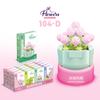 Children'S Educational Small Particle Mosaic Building Block Flower 104 Series 32 Potted Plant Simulation Rose Succulent Building Block Toy