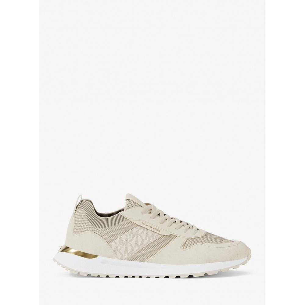 Michael Kors Jesse Mix Media Sneaker 49s6jsfs6d141 Cream