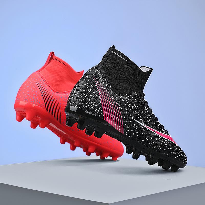 Broken nail shoes Children's football shoes High top men's and women's adult nails Artificial grass training Foreign trade shoes Long nails