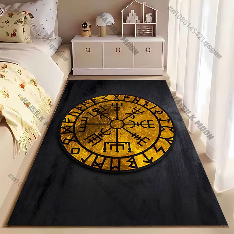 Mystical symbolic circular design carpet Yoga living room room decor children's crawling mat doormat area rug games mat