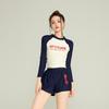Yimeishan Women's Long-Sleeve Athletic Two-Piece Swimsuit