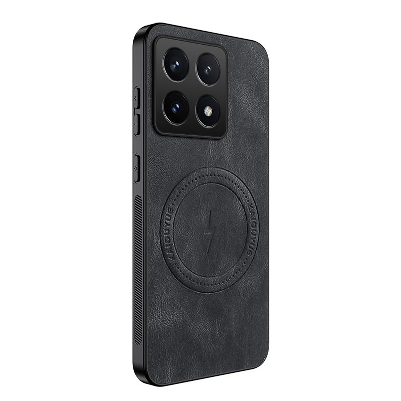 For Xiaomi 14T Pro Case for Magsafe Luxury Sheep Skin Magnetic Matte Leather Cover for Mi14 T 14Tpro Shockproof Anti-drop Bumper