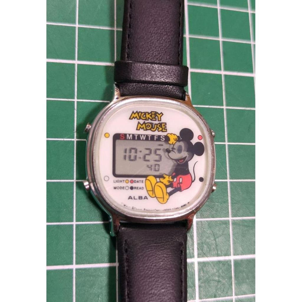 Used [Showa Retro, Beautiful Condition] Mickey Mouse Watch ALBA SP050A