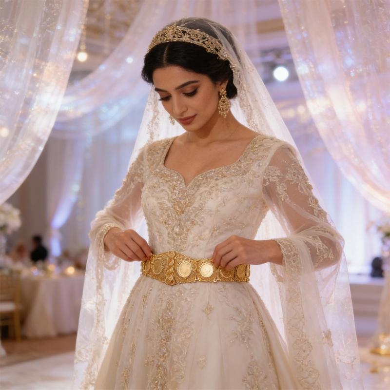 Blingbling Waist Belt Stylish Carved Floral Waist Chain Belt Elaborate Chain Belly Chain for Wedding Waist Chain