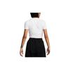 New Nike Sportswear Essential Women's Slim-Fit Crop T-Shirt White FB2874-100