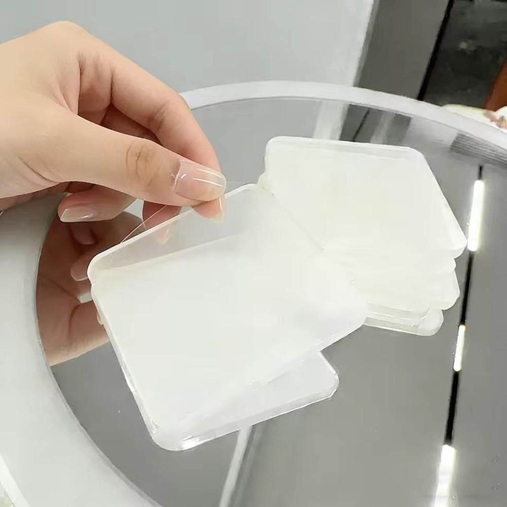 5pcs High Transparency Refrigerator Sticker Round Acrylic Photo Magnet  Home Decoration