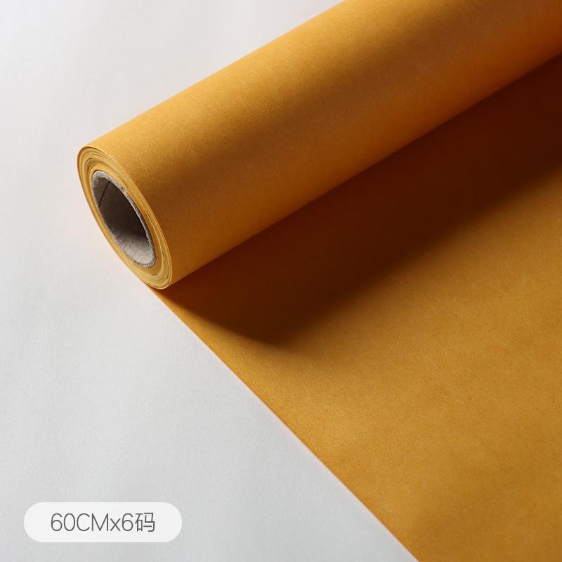 60cmx6yards/1rotolo Carta da Imballaggio Monocolore ad Alta Texture Pellicola Opaca Carta da Regalo per Bouquet di Fiori Bobina Carta da Imballaggio Fai da Te