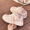 SHANPA Tatlı Kadın Spor Ayakkabıları Pembe Kawaii Tasarım Moda Kadın Spor Ayakkabıları Sevimli Yama İşi Kore Tarzı Günlük Kadın Ayakkabıları