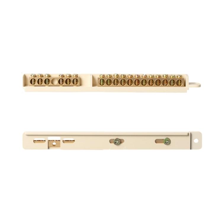 Wire Screw Connector Heavy Duty Brass Terminals Block Junction Box Grounding Brass Connection Row Electrical Connectors