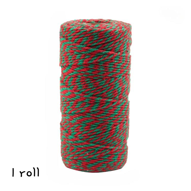 Feiertags Rot und Weiß Seil Flexibles Dekoratives Band für Weihnachts Bastelarbeiten Ornamente DIY