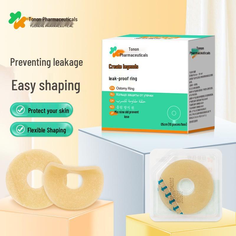 Anneau adhésif moulable étanche pour les soins de stomie - Plaque de base pour accessoire de colostomie
