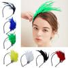 1920er Jahre Kopfschmuck Mardi Gras Party Feder-Haarband Damen Fascinator Stirnband