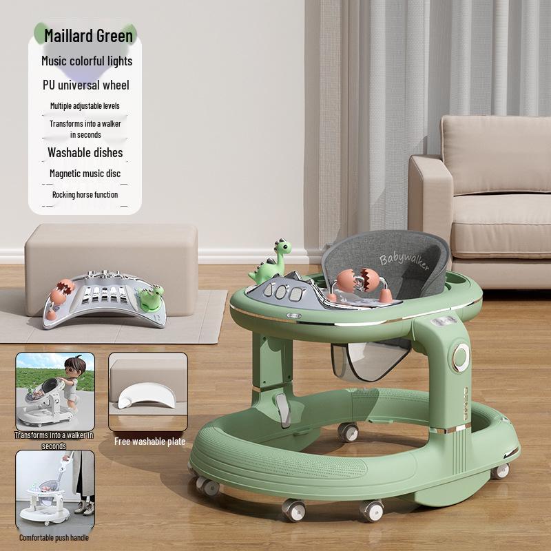 Multifunctional Baby Walker: Anti-Tip, O-Leg Prevention, Push-Assisted Learning for Boys and Girls