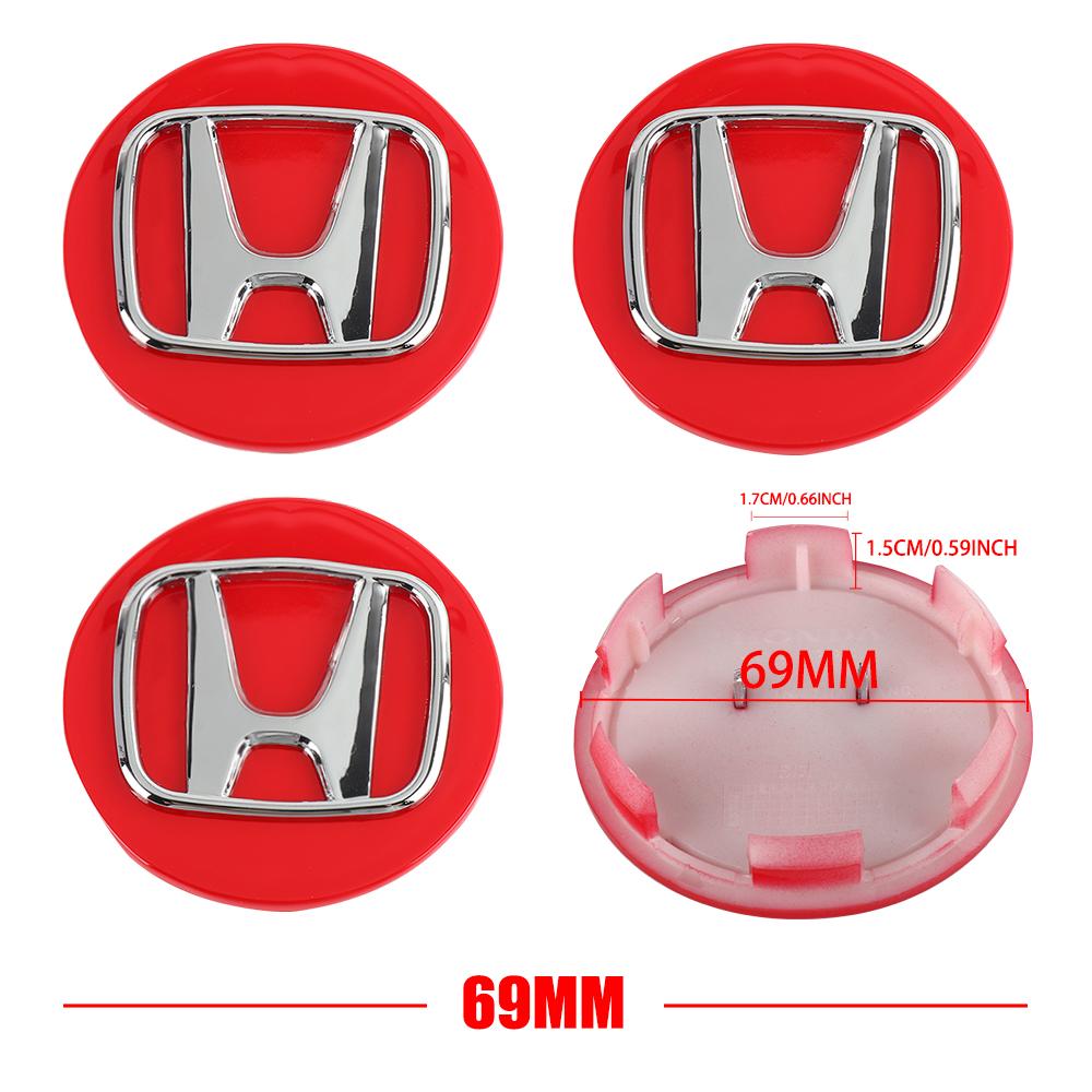56/58/60/59mm Car Wheel Center Hub Caps Auto Accessories for Honda Type R Type S VTEC DOHC Modulo Vezel Legend Si RR Insight