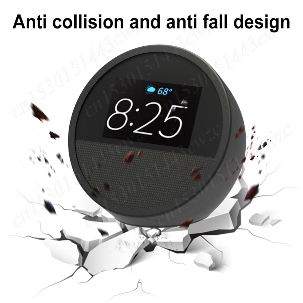 Silicone Cover Case for Amazon Echo Spot 2026 Smart Speaker Case Silicone Protective Case Drop Protection Dustproof Cover
