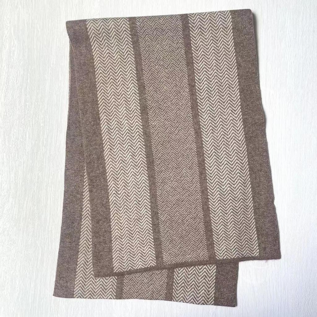 Herren Kaschmir Plaid Jacquard Schal: Warm, vielseitig und luxuriös im koreanischen Stil für Herbst und Winter