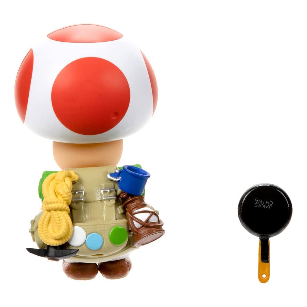 San-ei Trading Super Mario Brothers Movie Toad Action Figure 6x8x10.5cm Collectible Toy TSM-04