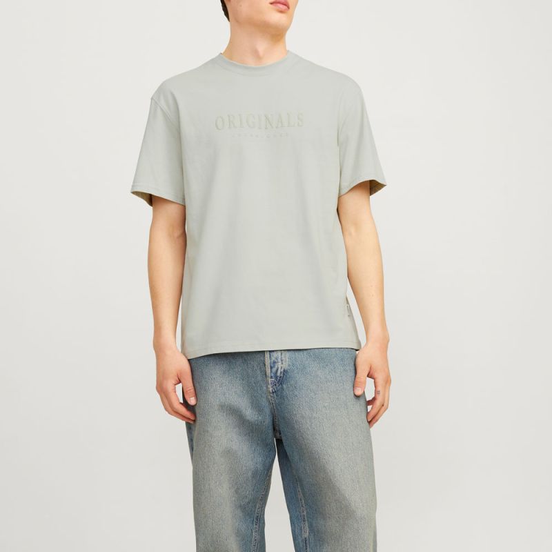 Tee shirt coton frederiksberg col ras de cou manches courtes Homme JACK & JONES