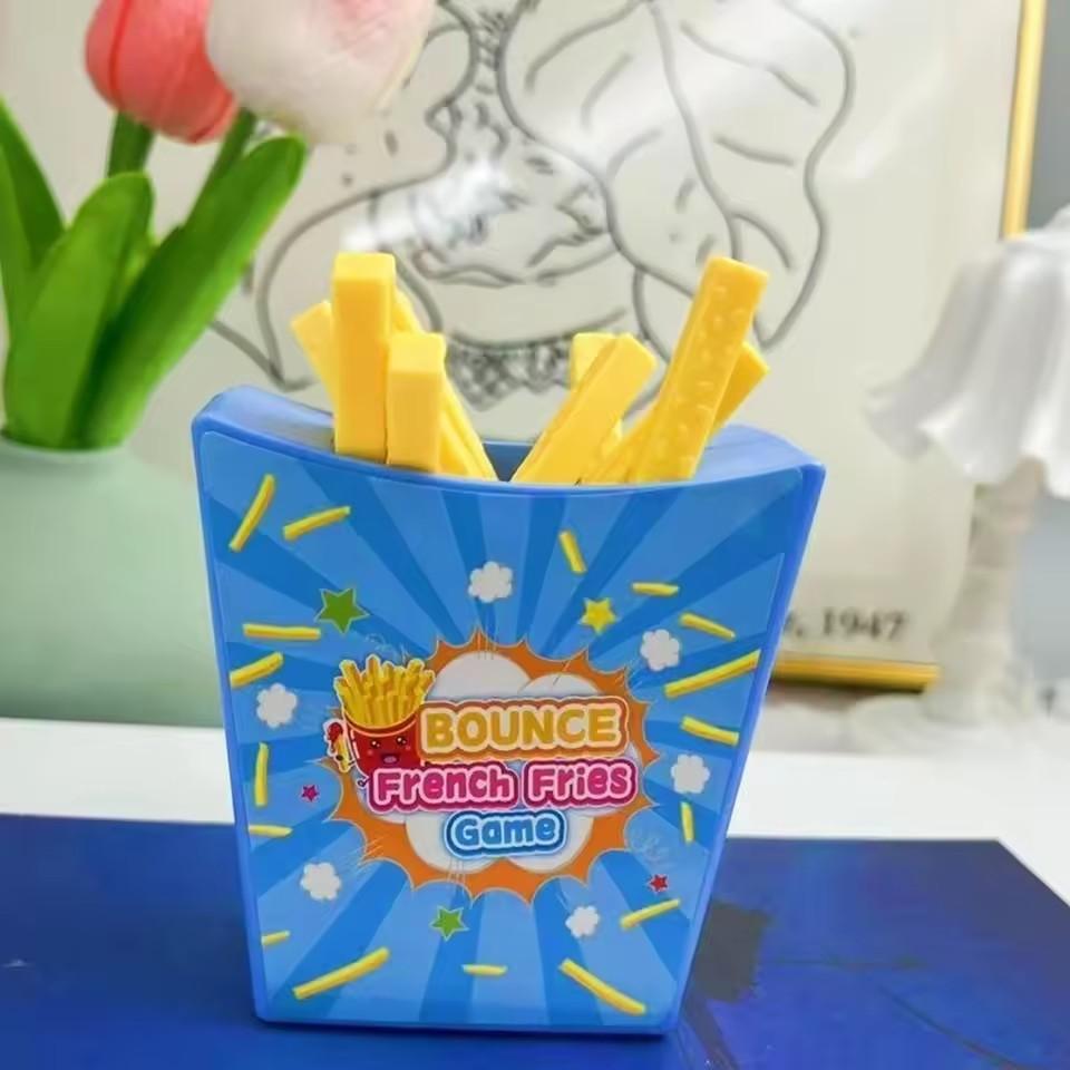 Flying French Fries Desktop Game Draw French Fries Toy Party Multiplayer Tabletop Game Prank Bounce  Fries Interaction Games