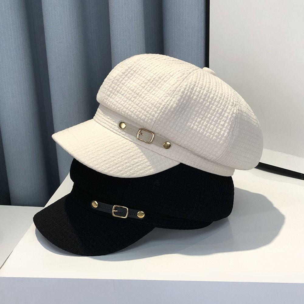 New Octagonal Newsboy Hat Retro Accessories Berets Caps Fashion Designer Bonnets Hats Women